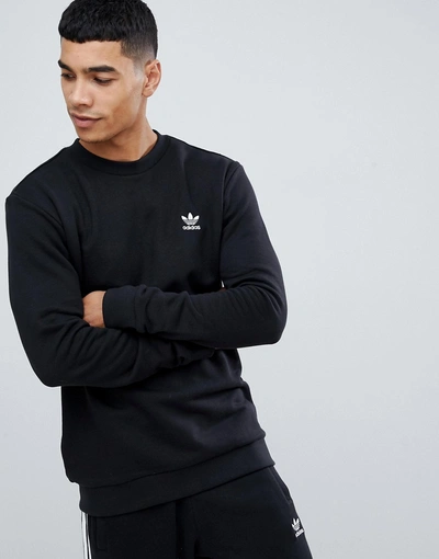Kerel Gewend kandidaat Adidas Originals Sweatshirt With Embroidered Small Logo Black - Black |  ModeSens