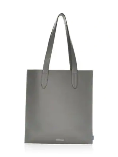 Shop Uri Minkoff York Leather Open Top Tote Bag In Putty