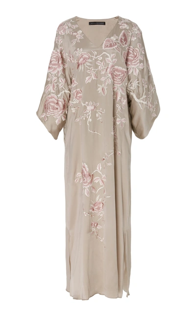 Shop Josie Natori Couture Kimono Caftan In Print