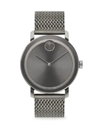 Shop Movado Bold Evolution Stainless Steel Watch In Grey