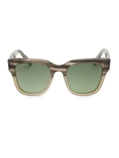 Shop Barton Perreira Men's Stax 50mm Square Sunglasses In Grey