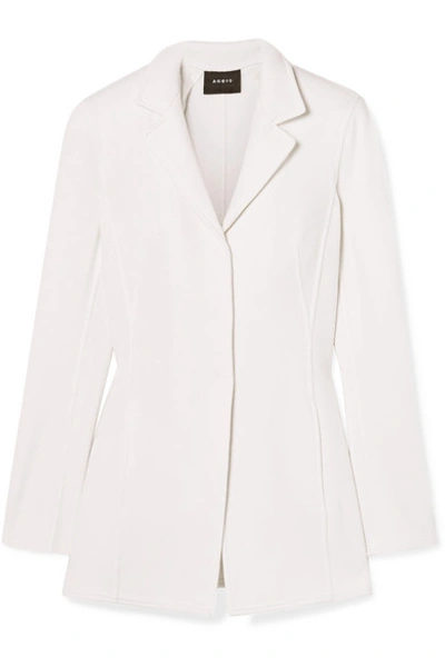 Shop Akris Cashmere Jacket In White