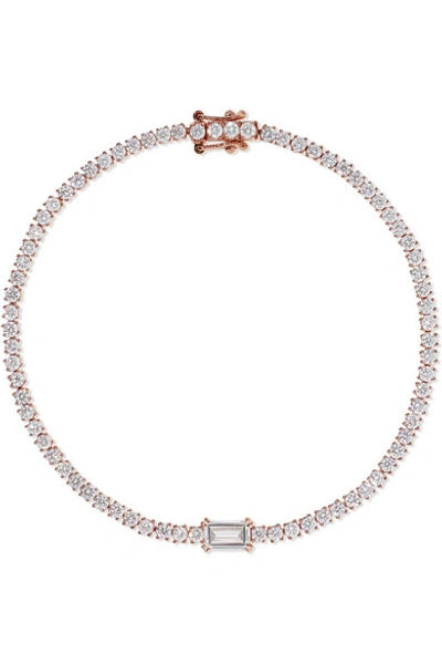 Shop Anita Ko Hepburn 18-karat Rose Gold Diamond Bracelet