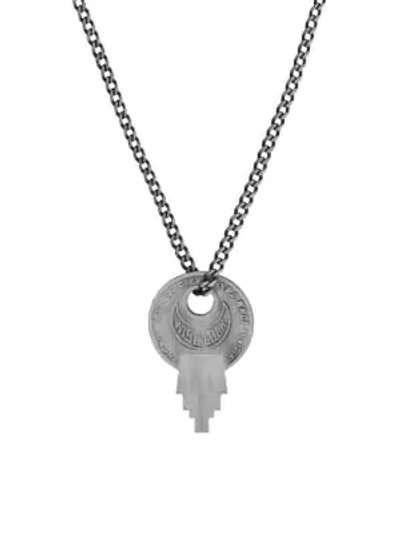 Shop Miansai Men's Wise Lock Sterling Silver Necklace