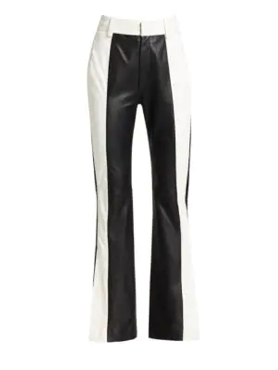 Shop Tre By Natalie Ratabesi Women's The Valentina Leather Pants In Black White