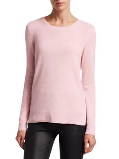 Shop Saks Fifth Avenue Collection Featherweight Cashmere Sweater In Pale Peony