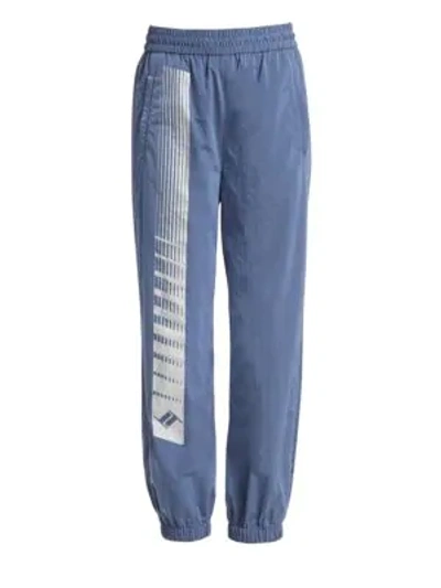 Shop Alexander Wang T Washed Track Trousers In Sky