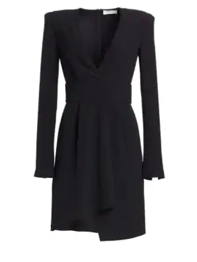 Shop A.l.c Mara Crepe Asymmetrical Dress In Black