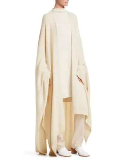 Shop The Row Hern Cashmere-blend Cape In Natural