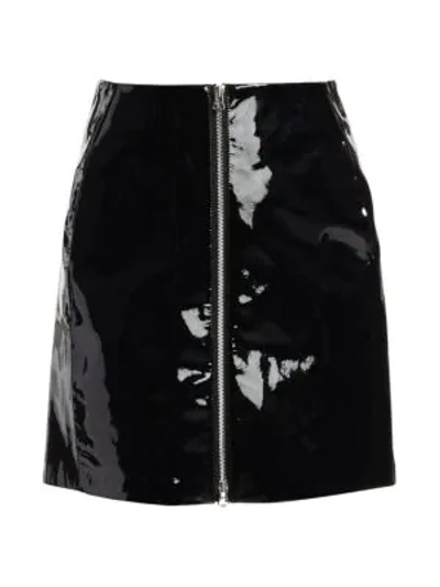Shop Rag & Bone Heidi Patent Leather Skirt In Black