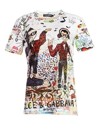 Shop Dolce & Gabbana Street Art T-shirt In White