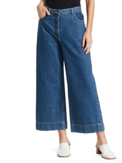 Shop The Row Edna Wide-leg Jeans In Indigo