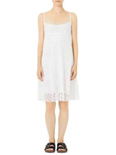 Shop Marc Jacobs Redux Grunge Embroidered Slip Dress In Ivory