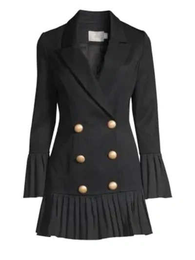 Shop Misha Collection Jordie Blazer Dress In Black