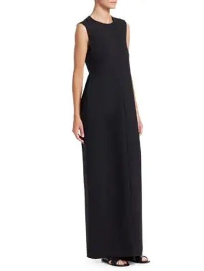 Shop The Row Ianni Vertical Seam Shift Gown In Black