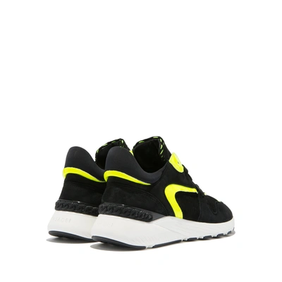 Shop Casadei Trouserher Fluo In Yellow Fluo And Black