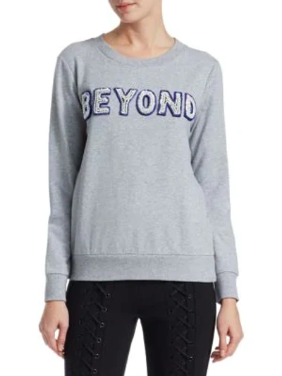 Shop Scripted Beyond Sweatshirt In Heather Grey