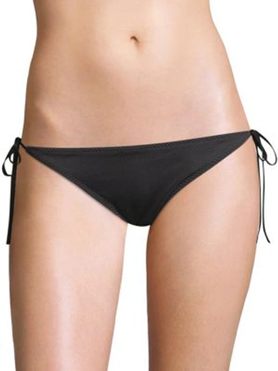 Shop Malia Mills Love Knot Bikini Bottom In Signature Black