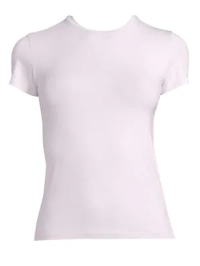 Shop Atm Anthony Thomas Melillo Stretch Cotton Tee In Lavender