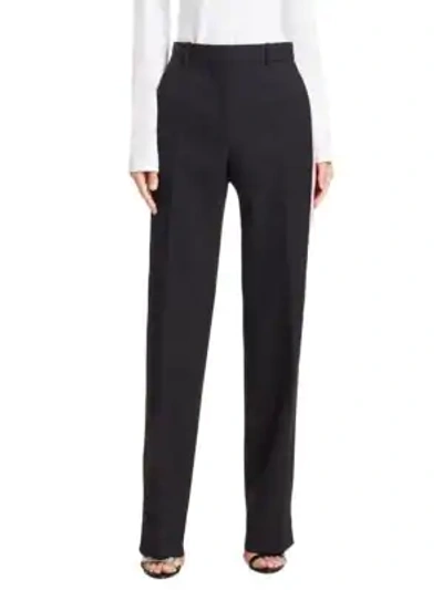 Shop Calvin Klein 205w39nyc Side Stripe Silk Tuxedo Pants In Black Pink