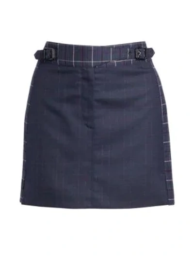 Shop Rag & Bone James Plaid Mini Skirt In Navy