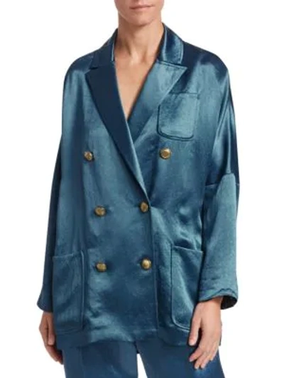 Shop Brunello Cucinelli Suit Jacket In Blue