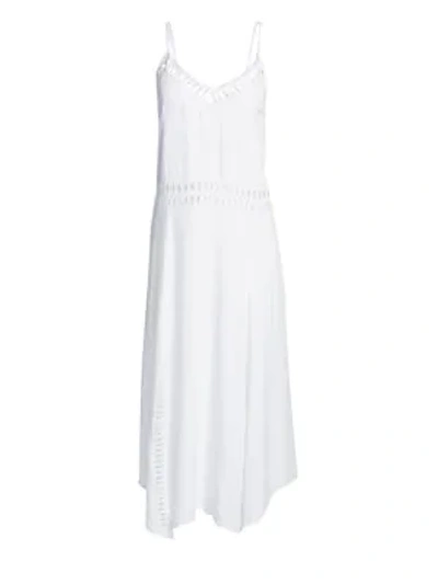 Shop Vix By Paula Hermanny Deana Long Dress In Off White