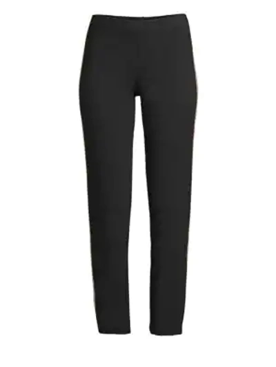 Shop Monrow Side Stripe Trousers In Black
