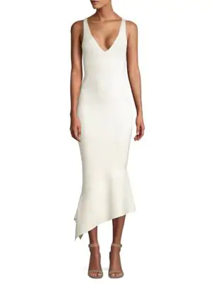 alexis selma midi dress white