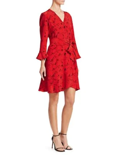 Shop Tanya Taylor Giorgia Print Dress In Red