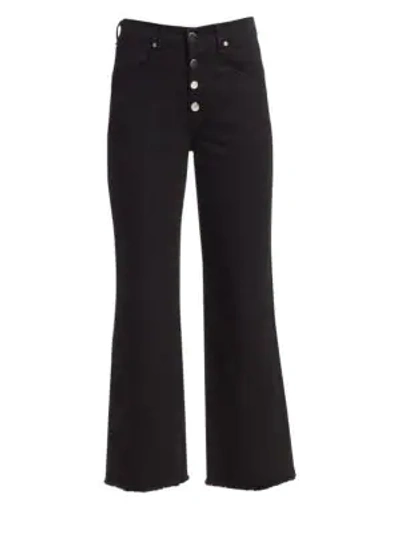 Shop Rag & Bone Justine High-rise Wide-leg Jeans In Black