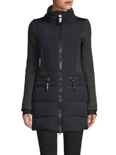 Shop Post Card Siguan Quilted Parka In Nero