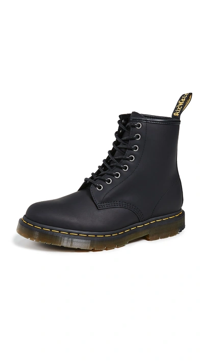 Shop Dr. Martens' Winterized 1460 8 Eye Boots In Black Snowplow