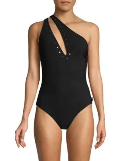 Shop Shan So Sexy Clara One-piece Swimsuit In Onyx