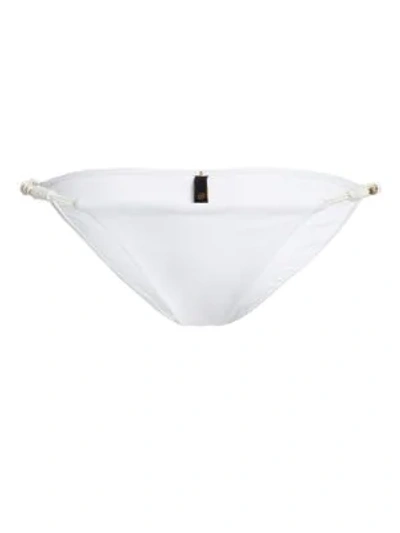 Shop Vix By Paula Hermanny Roll String Bikini Bottom In White