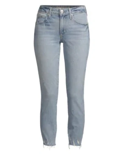 Shop Amo Stix Distressed Cropped Skinny Jeans In Check Ya Later