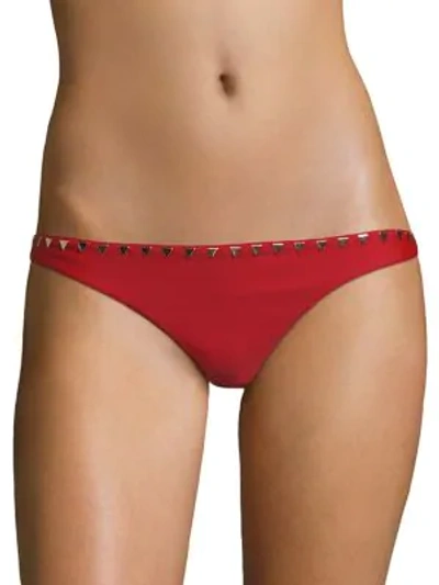 Shop Same Swim The Saks Bikini Bottom In Red