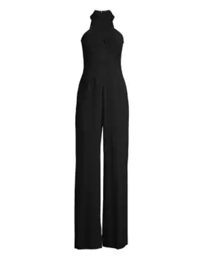 Shop Kobi Halperin Chasidy Cold Shoulder Jump Suit In Black