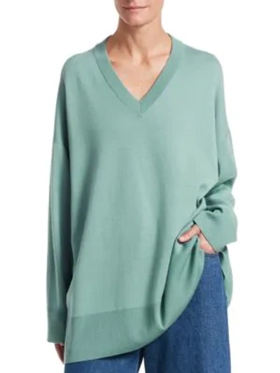 Shop The Row Sabrina Cashmere Sweater In Celestial Blue