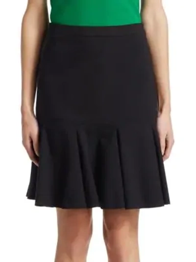 Shop Akris Punto Women's Peplum Hem Skirt In Black