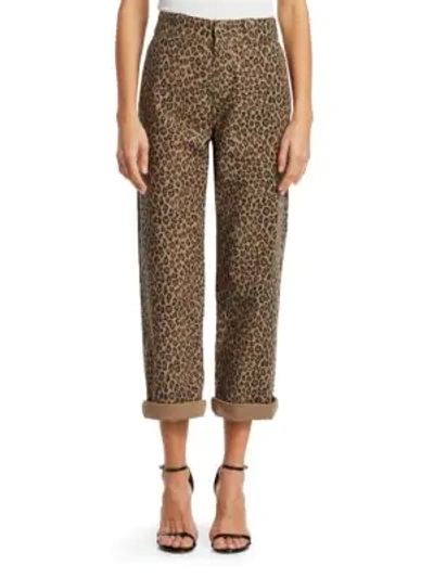 Shop R13 Leopard Print Slouch Pants
