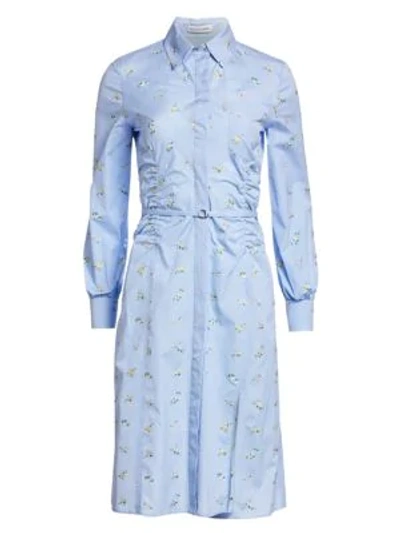 Shop Altuzarra Cotton Hyacinth Shirt Dress