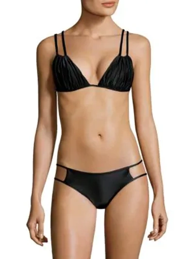 Shop Sinesia Karol Minou Bikini Top In Black