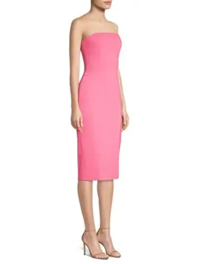 Shop Jay Godfrey Thompson Strapless Cocktail Dress In Rose
