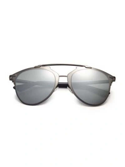 Shop Dior Women's Reflected 52mm Modified Pantos Sunglasses In Black