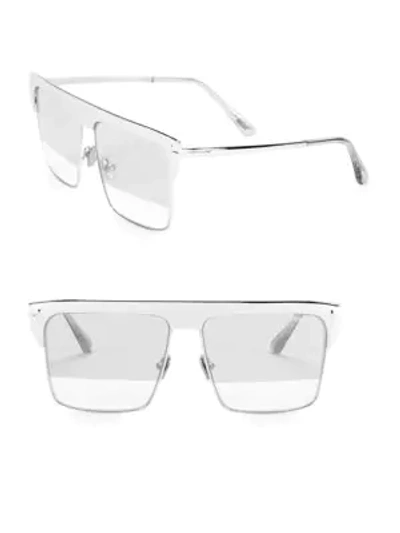 Shop Tom Ford West 59mm Aviator Sunglasses In Silver