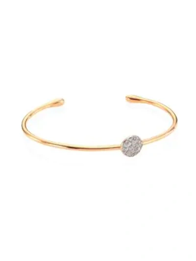 Shop Pomellato Sabbia Diamond & 18k Rose Gold Bangle Bracelet