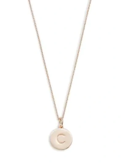 Shop Kate Spade Pendant Necklace In Initial C