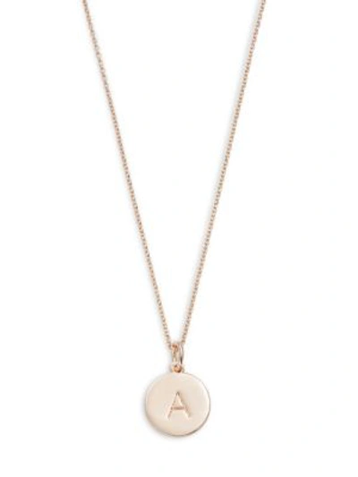 Shop Kate Spade Pendant Necklace In Initial A