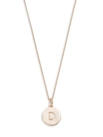 Shop Kate Spade Pendant Necklace In Initial D